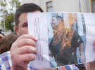 Юрий Ляшенко поджег себя на митинге против Арсена Авакова