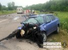 Вблизи поселка Новоайдар в Луганской области в ДТП с участием инспектора полиции травмированы 9 человек
