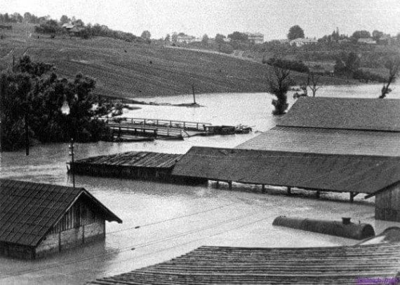 Показали, як затоплювало Калуш у 1969 році