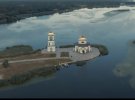 Затопленная Свято-Преображенская церковь в урочище Гусинцы