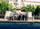 Установки на Михайловской площади скульптуры княгини Ольги. 1996 год