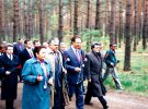 Открытие в Быковне памятника жертвам политических репрессий. 1995 год
