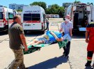 В Одесі зустріли борт з пораненими з Донбасу 