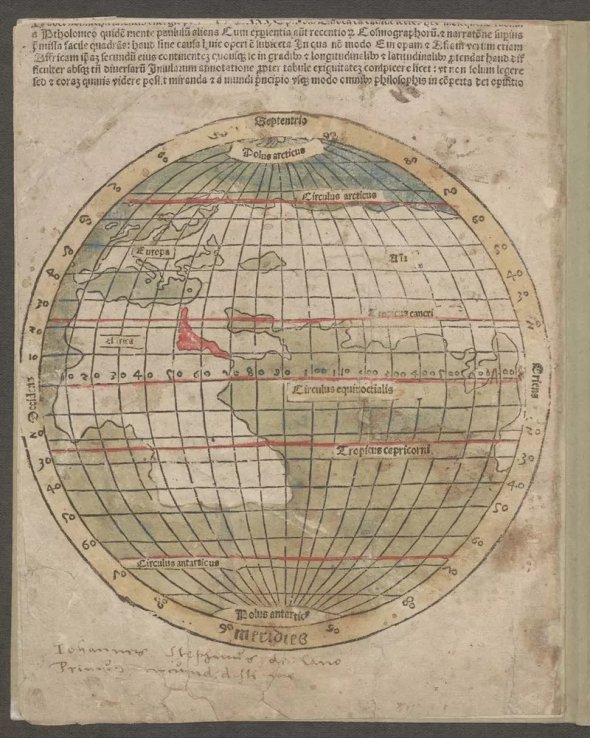 Показали найдавнішу копію карти мандрівника Амеріго Веспуччі