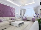 Интерьер гостиной 2020: как стильно вписать фиолетовый цвет