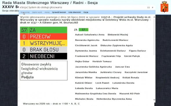 Влада польської Варшави проголосувала за надання одному зі скверів імені генерала УНР