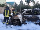 В Киеве сгорели 2 автомобиля элитных марок