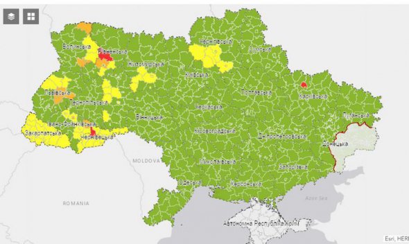 В Україні змінилися карантинні зони. Фото: moz.gov.ua