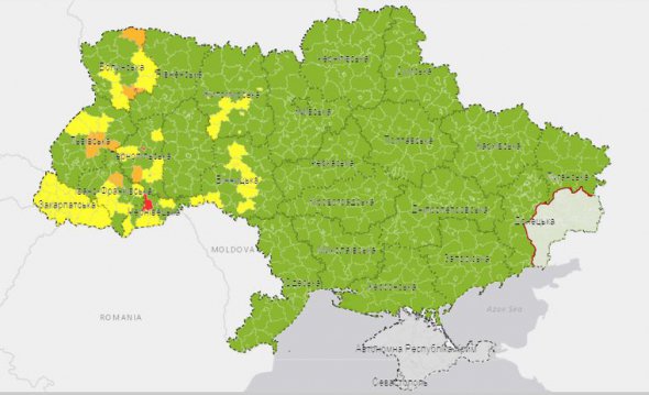 В Украине изменились карантинные зоны. Фото: moz.gov.ua