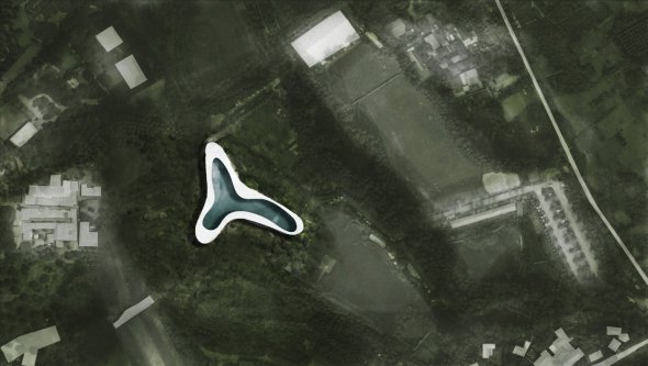 Генеральный план садового ресторана "Горячий горшок" в городе Чэнду, Китай