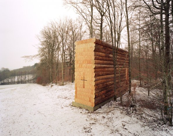 Деревянная часовня в поселке Лютцинген, Германия