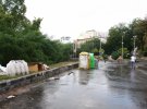 В Киеве ремонтируют Пейзажной аллее