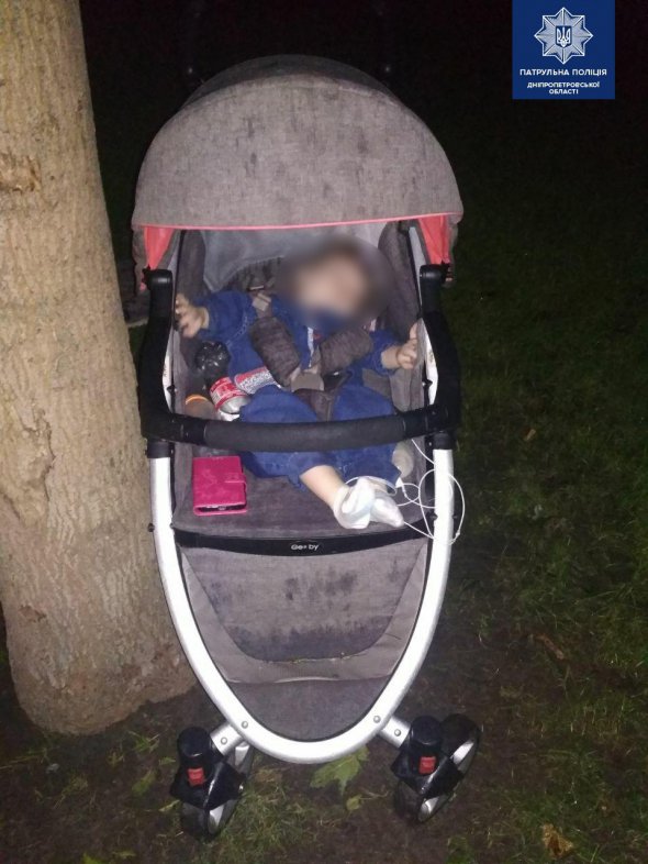 П'яна мати  пізно ввечері залишила у парку у Дніпрі візочок з 10-місячною дитиною  та    пішла додому. Дівчинку  знайшов охоронець. Із перехолодженням її забрали до лікарні