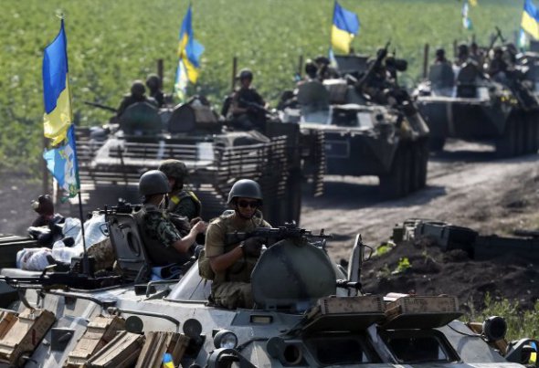 Українські військові колони під Іловайськом, 2014 рік