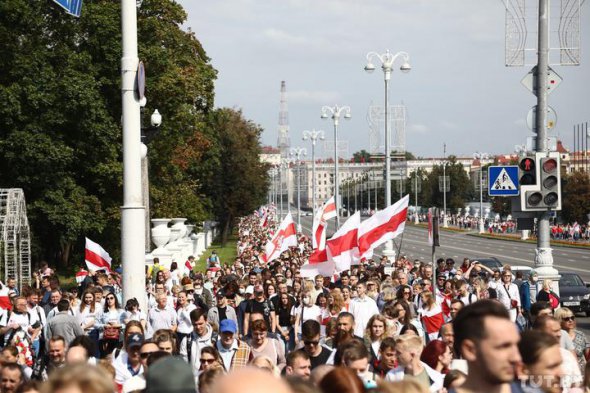 В Беларуси проходит Марш мира и независимости. Фото: news.tut.by