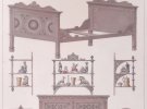 Показали иллюстрации старинных украинских мебели из альбома художника Амвросия Ждахи