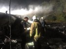 У города Чугуев в Харьковской области упал военный самолет АН-26. На борту находились 27 человек. Выжить удалось только двоим