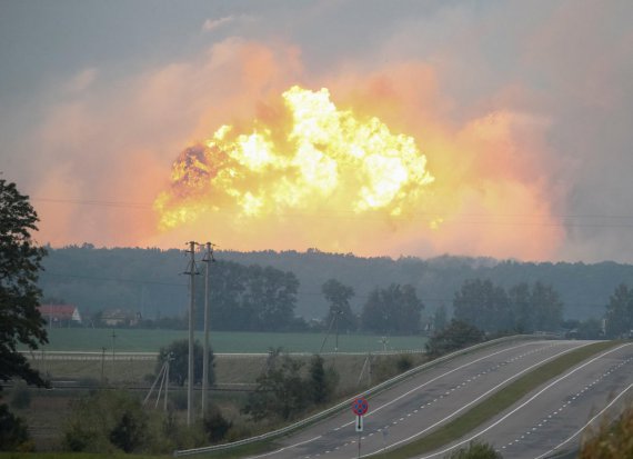 Три года назад  взорвался крупнейший в Украине арсенал боеприпасов Минобороны вблизи города Калиновка Винницкой