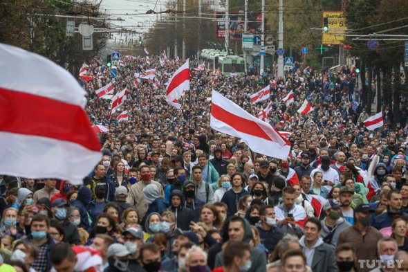 В Беларуси продолжается 50-й день протестов. Фото: tut.by