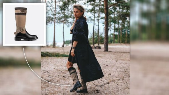 Анна Ткаченко в чоботях від Dior