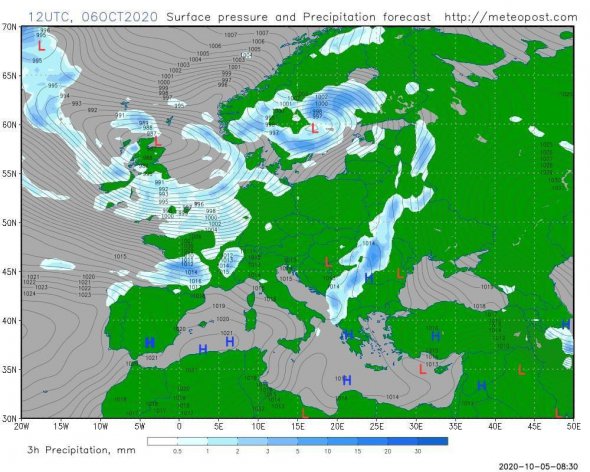 Дощі дійдуть до Житомирщини та Вінниччини