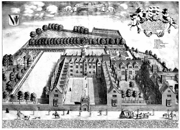 Гравюру із зображенням Сідні-Сассекс-коледжу в англійському Кембриджі створив Девід Логган 1690-го. У містечку з 1117 року працював університет. Його вважають одним із найстаріших у світі. Коледж заснували при вузі за заповітом Френсіс Сідні, графині Сассекської, 1596-го
