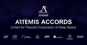 Логотипы пакта «Артемида» и аэрокосмических агентств, которые его подписали. Фото: NASA