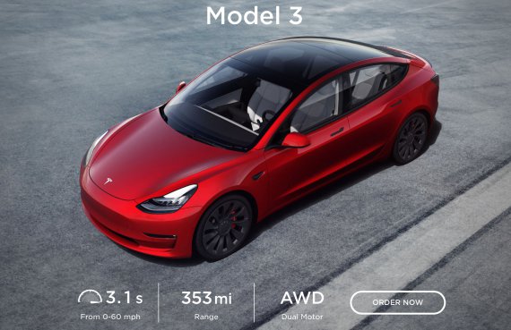 Tesla показала оновлену Model 3