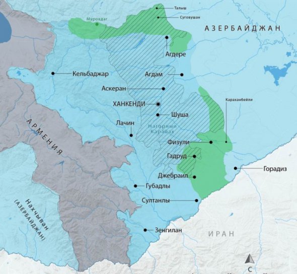 По сообщениям Азербайджанской стороны с 27 сентября 2020 года от армянской оккупации освободили 78 населенных пунктов и стратегических высот