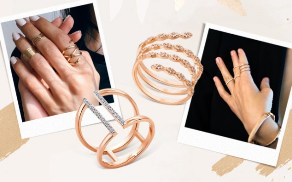 Fashion (фаланговые и двойные) кольца – выглядят женственно и стильно. Самые популярные – тонкие модели без камней или с мелкой усыпкой фианитами
