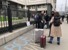 Акция протеста под зданием Конституционного суда