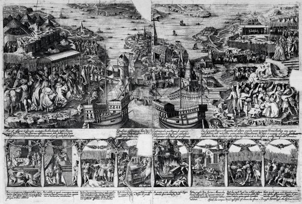 Події ”кривавої лазні” у Стокгольмі 1520-го відобразили на гравюрі через кілька років. Її замовив тодішній шведський король Ґустав Ваза, щоб увічнити пам’ять про підлість данців
