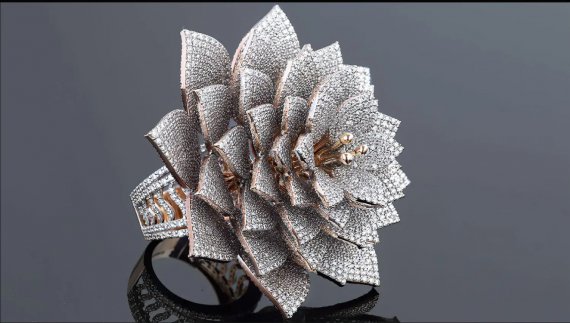 7801 бриллиантов украшает кольцо The Divine, ставшее рекордсменом Книги рекордов Гиннеса