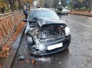 В Ровно тройное столкновение машин закончилось пожаром