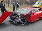 На съемках в Киевской области разбился Lamborghini