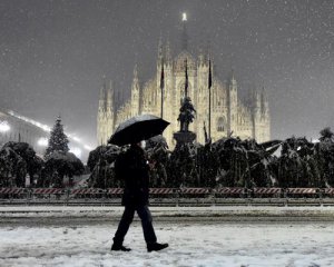 Мадрид засипало аномальним снігом
