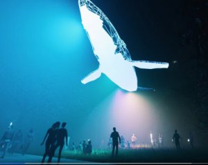 Над Києвом повисне гігантський кит зі сміття. Візуалізація екопроєкту вражає