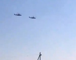 Біля українського кордону помітили російські гелікоптери