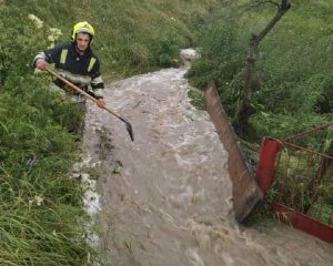 В результате сильных дождей на Закарпатье затопило дома и дороги