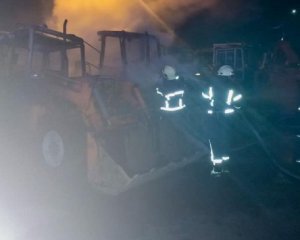Пожежа на підприємстві знищила три екскаватори