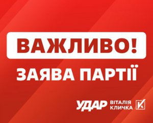 Офис президента давит на Кличко как на основного конкурента - заявление &quot;УДАРа&quot;