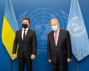 Зеленский передал генсеку ООН список незаконно заключенных Россией украинцев