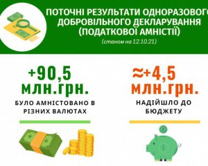 Українці добровільно задекларували 90,5 млн грн