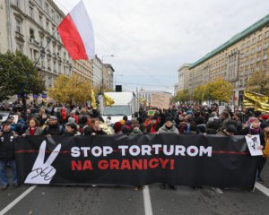 У Варшаві пройшов мітинг солідарності з нелегальними мігрантами на кордоні