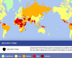 Україна потрапила до списку країн &quot;середнього&quot; ризику для туризму