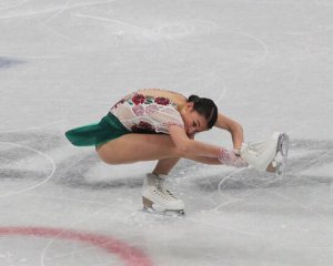 Українська фігуристка Шаботова розплакалася після виступу на Олімпіаді