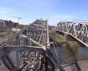 Железнодорожный мост из Ирпеня в Киев восстановят в начале мая