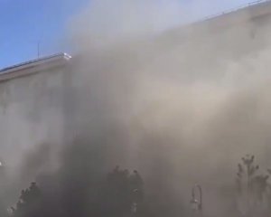 В центре Москвы вспыхнул мощный пожар