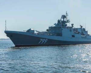 В Одесскую акваторию вошел российский крейсер &quot;Адмирал Макаров&quot;