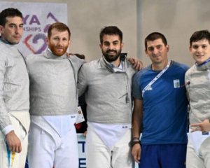 Чоловіча збірна України здобула &quot;срібло&quot; на чемпіонаті Європи з фехтування